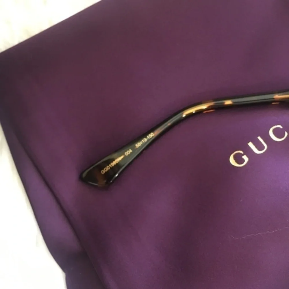New Authentic Gucci 59mm Square Sunglasses